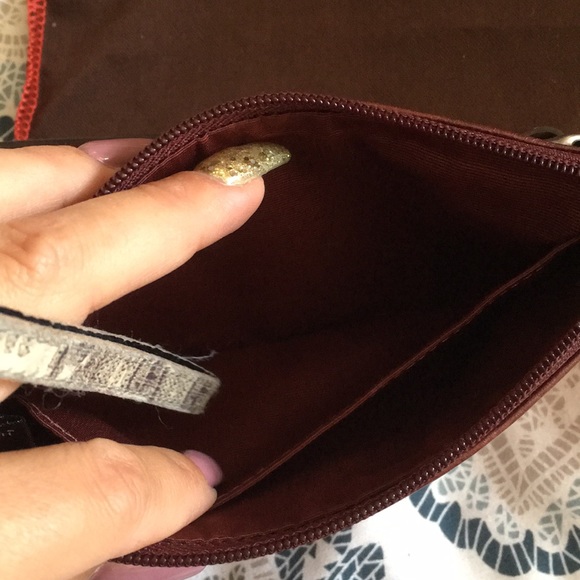 Authentic Coach suede wristlet - Picture 6 of 6